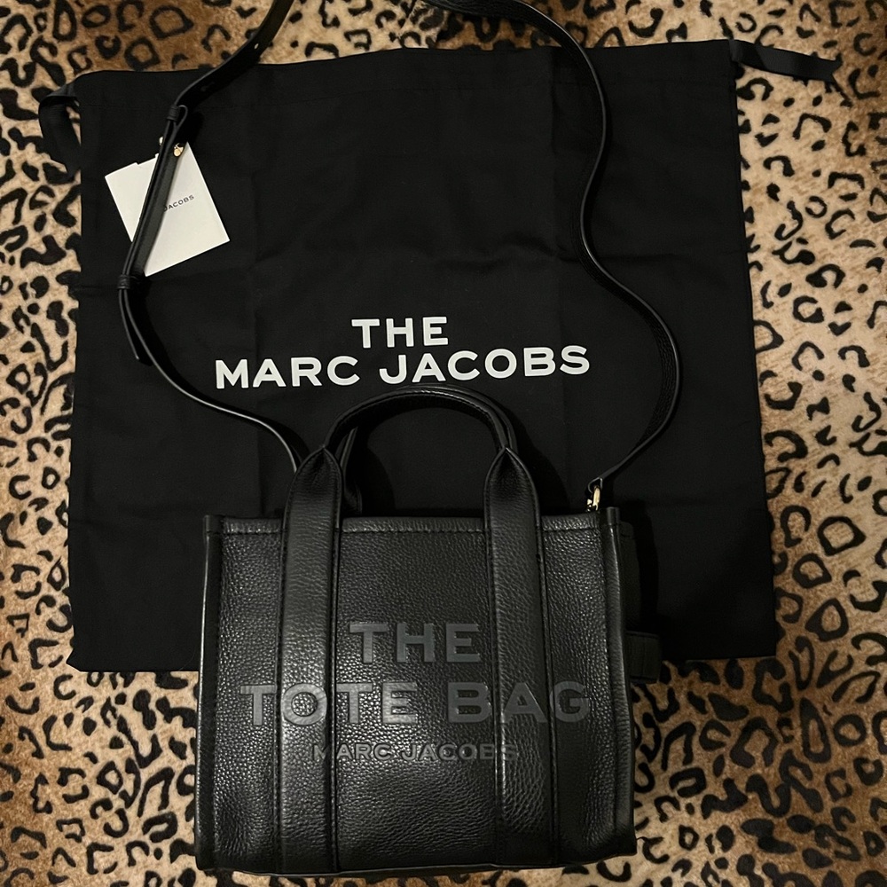Marc Jacobs Black 'The Leather Small Tote Bag' Tote
